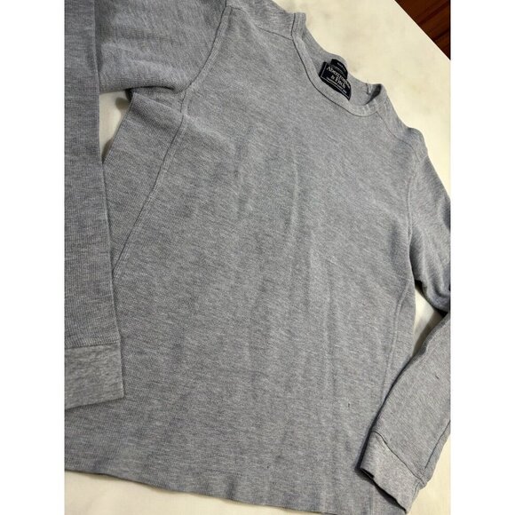 Abercrombie And Fitch Men’s Long Sleeve Gray 100% Cotton Shirt Size L - Picture 2 of 9